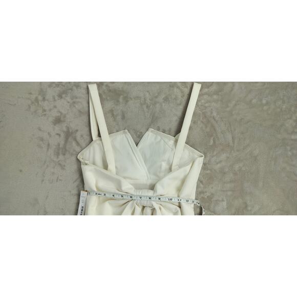 Aqua Bow Back Mini Dress White - Picture 9 of 11